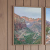 Zion wall art set featuring three color prints of Zion National Park landscapes, available framed or on canvas.