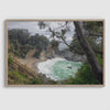 Big Sur Beach Fine Art Print - California Coastal Waterfall Landscape Photography Wall Art, Framed or Unframed Large Beach Themed Wall Decor