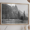 Fine Art Winter Forest Print - Black and White Photography, Nature Landscape Wall Art, Mountain Wall Art, Yosemite National Park Poster
