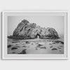 Black and White Big Sur Beach Fine Art Photography Print - Northern California Beach Wall Art, Framed Coastal Moody Landscape for Home Decor
