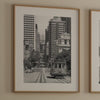 San Francisco Black and White Wall Art Set of 3 Prints - Oversized 3 Piece Wall Art, Extra Large Framed San Francisco Fine Art Photography