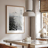 Serene sea gull wall art from Pacifica, coastal photography print for modern interiors