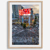  Elegant urban wall art of Shibuya Crossing in Tokyo with vibrant street life and architecture.