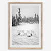 Minimalist winter scene artwork photographed at Heavenly Ski Resort Lake Tahoe.