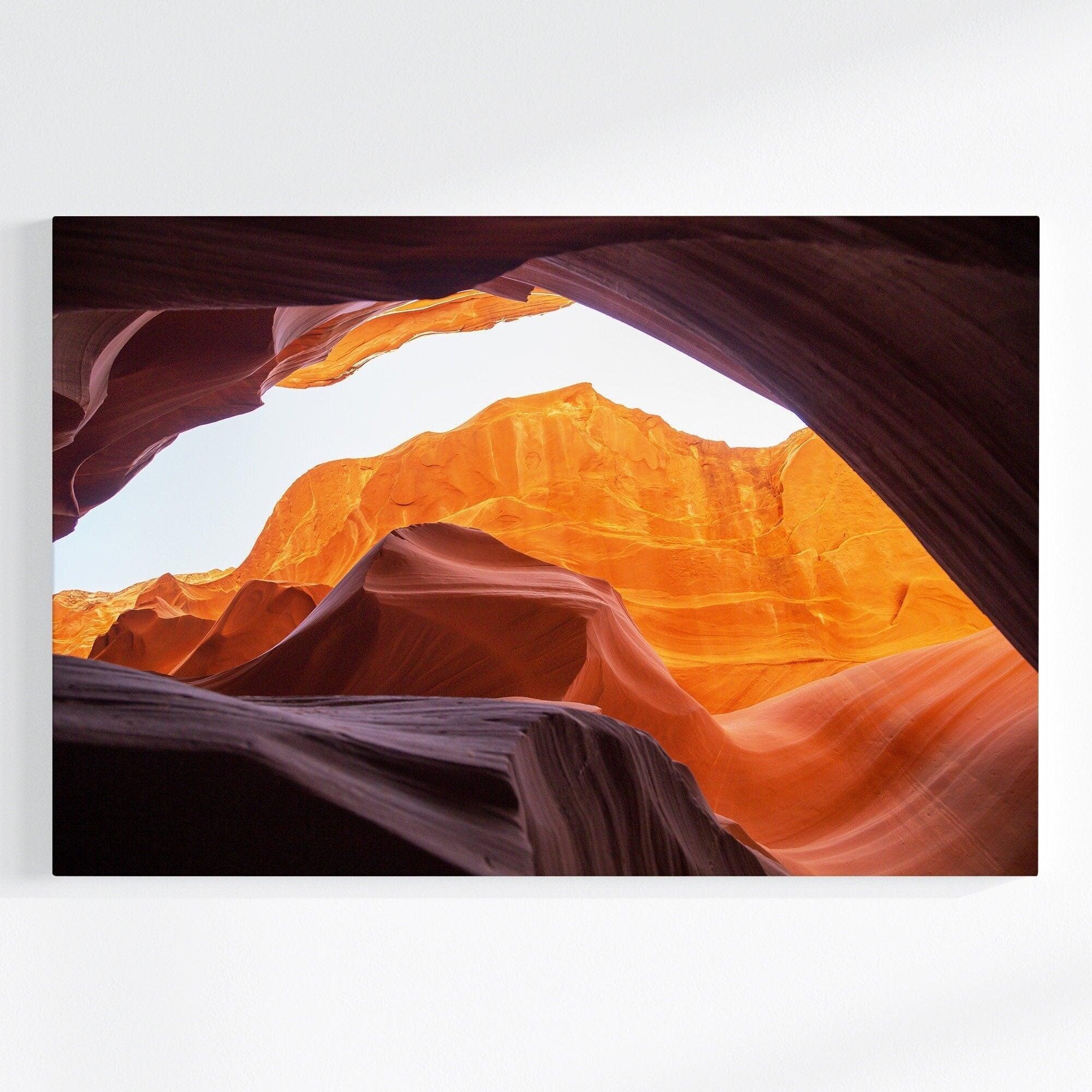 Fine Art Antelope Canyon Canvas Print for Wall Decor, Landscape Photography Desert Wall Art, Large Canvas Print for Home Decor