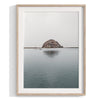 A set of 3 framed or unframed ocean prints from different locations along Route 1 on the California Coast 1st print - Mendocino Glass Beach 2nd print - Carmel by the Sea 3rd print - Morro Bay Rock reflection