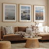 Set of 3 Lake Tahoe framed on unframed prints showcasing the beauty of the lake from different perspectives.