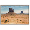 A framed or unframed fine art photography desert print of a horse in monument valley, Utah. This wall art features unique rock formations native to the Monument Valley area. This horse wall art comes in different sizes, including extra large.