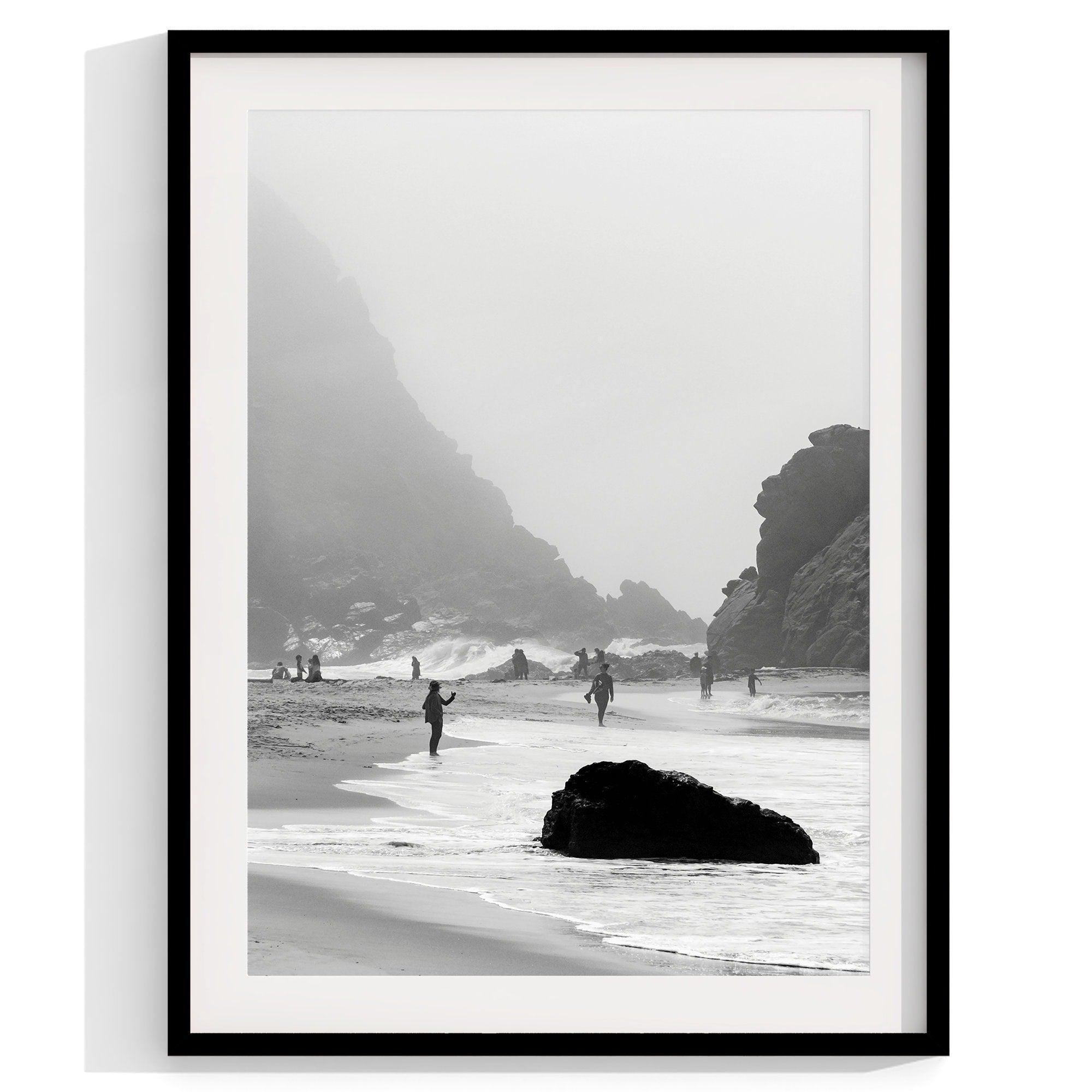 Discover the captivating beauty of Big Sur with our set of 3 black and white coastal prints. The prints feature the mesmerizing McWay Falls, the stunning Pfeiffer Beach, and the breathtaking iconic Bixby Bridge on Highway 1, California.