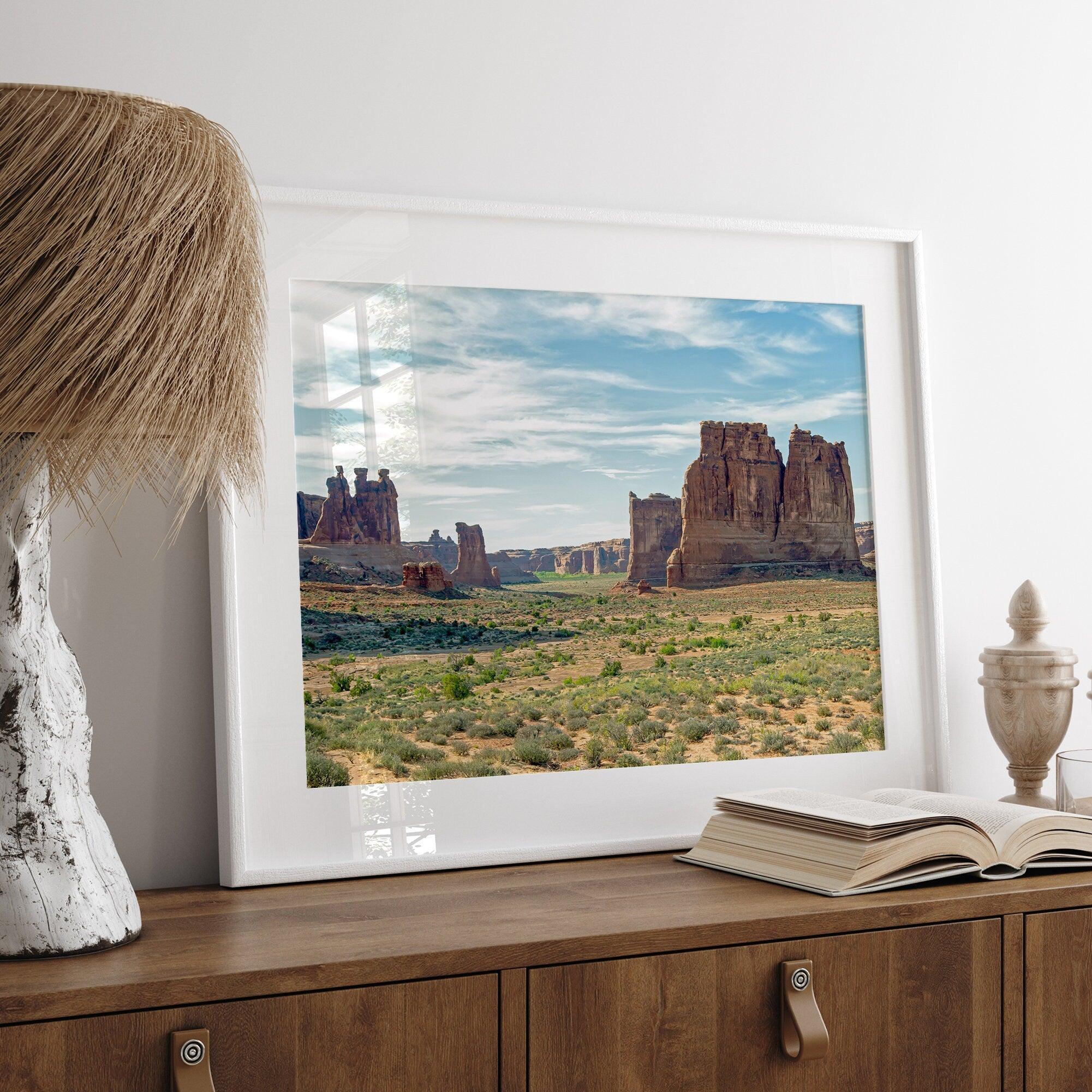 A fine art desert nature print of Arches National Park in Utah