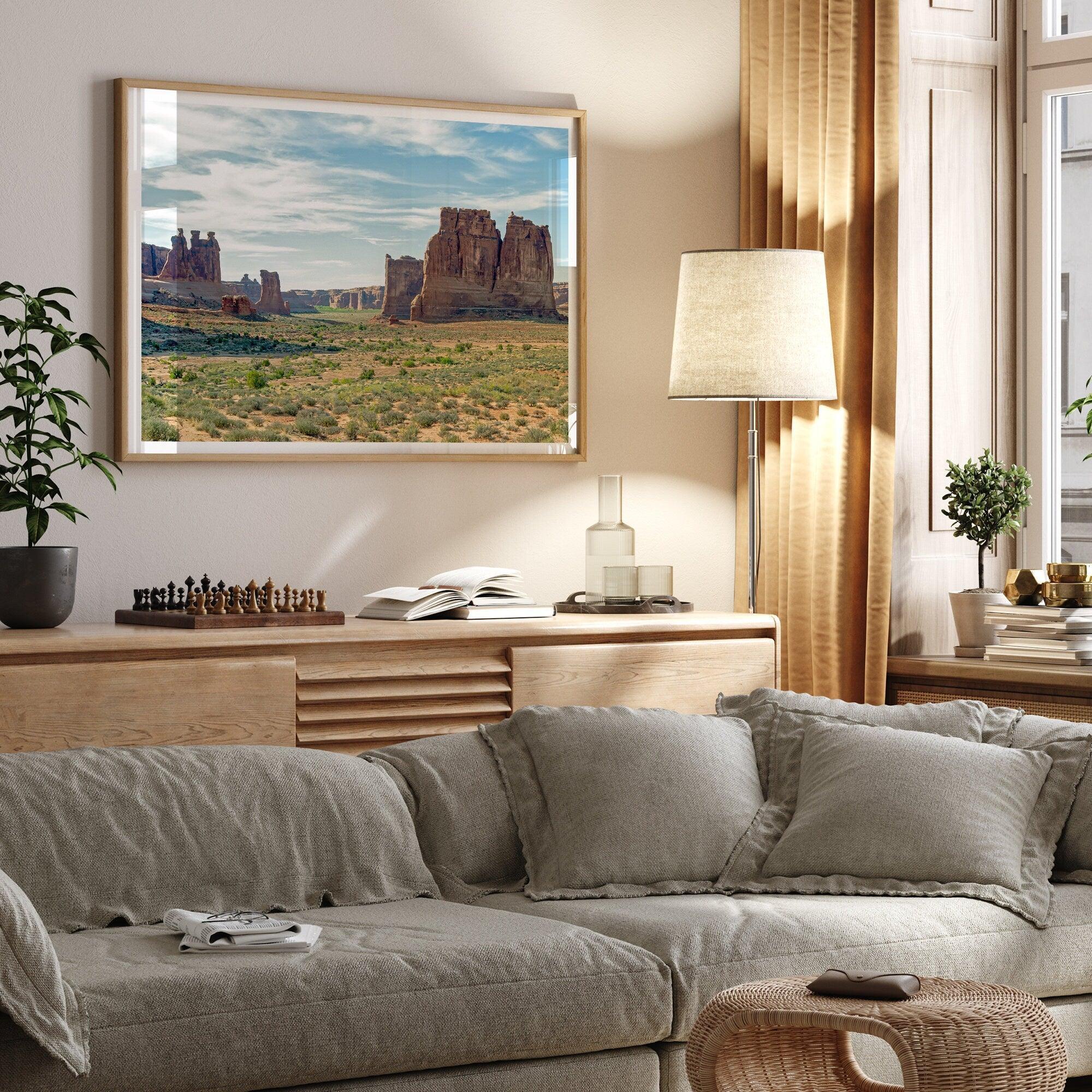 A fine art desert nature print of Arches National Park in Utah