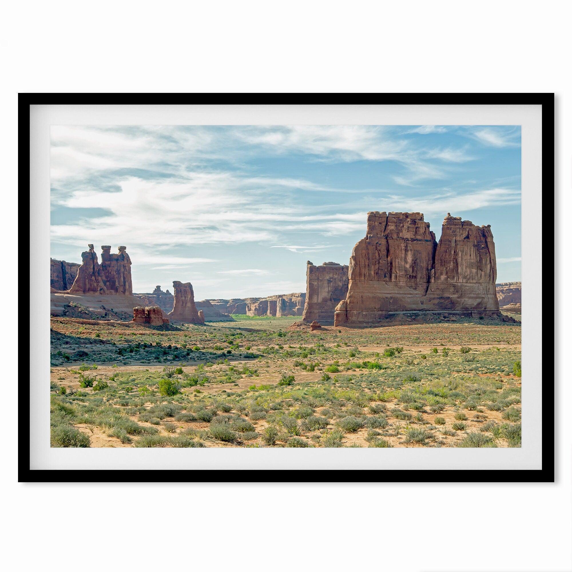 A fine art desert nature print of Arches National Park in Utah