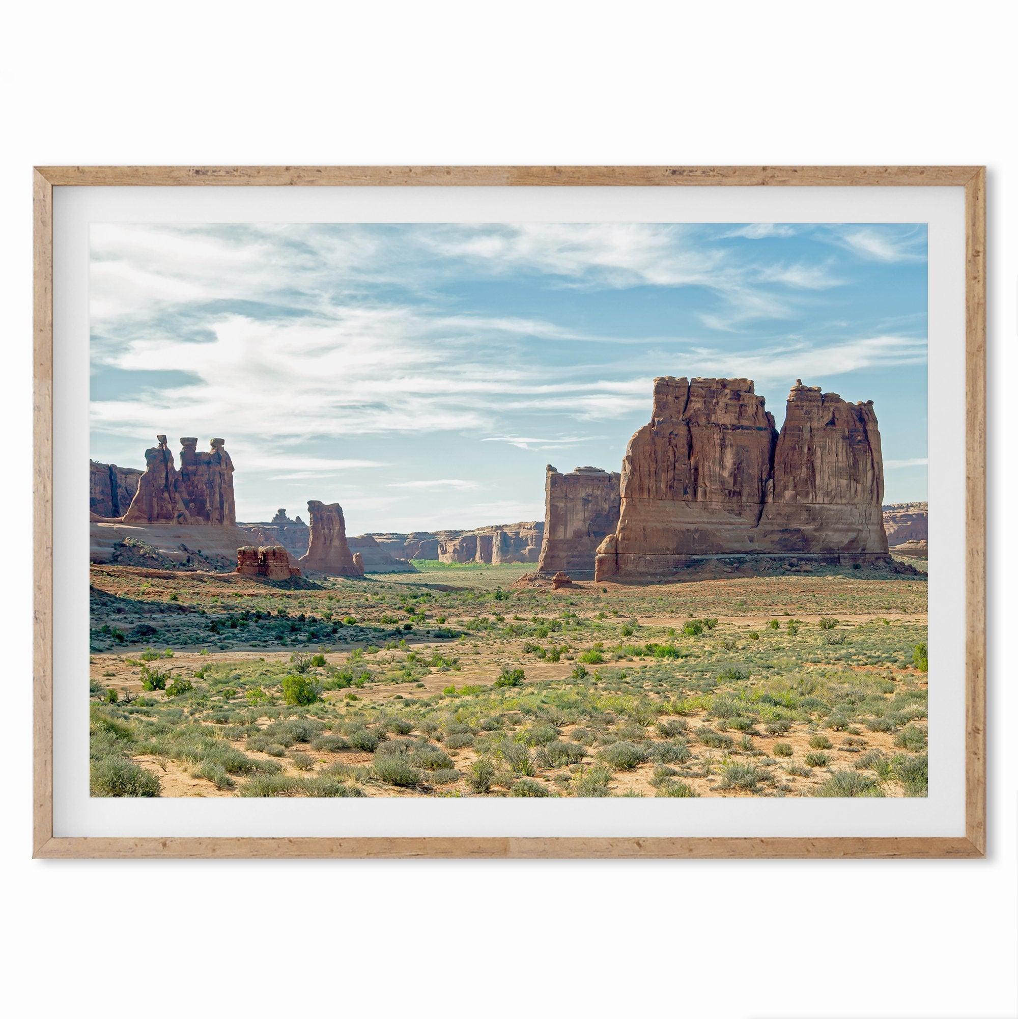 A fine art desert nature print of Arches National Park in Utah