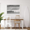 California Surfers Fine Art Print - Coastal Black and White Surfing Wall Art, Framed or Unframed Surf Photography Poster for Home Decor