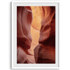 This Arizona desert wall art showcases the texture, light, and colors of the famous Antelope Canyon.