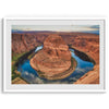 A fine art Arizona desert wall art from Horseshoe Bend. This famous Colorado River bend was taken at sunset and makes a stunning desert nature landscape print.