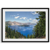 Fine Art Crater Lake Photography Print - Oregon Wall Decor, Large Framed National Park Blue Wall Art for Home Decor