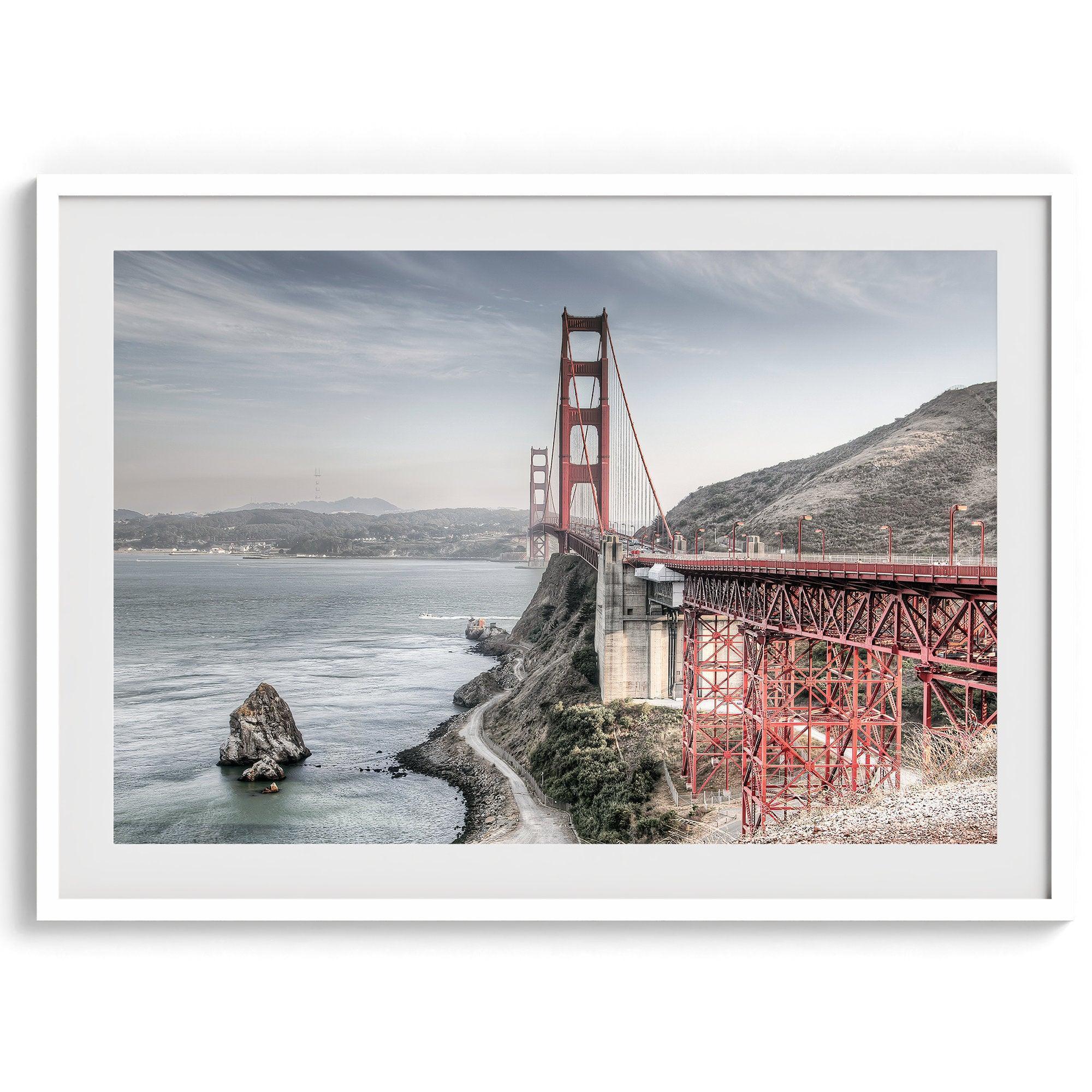 a fine art HDR Golden Gate Bridge. Bring this colorful unique San Francisco wall art into your home or office.