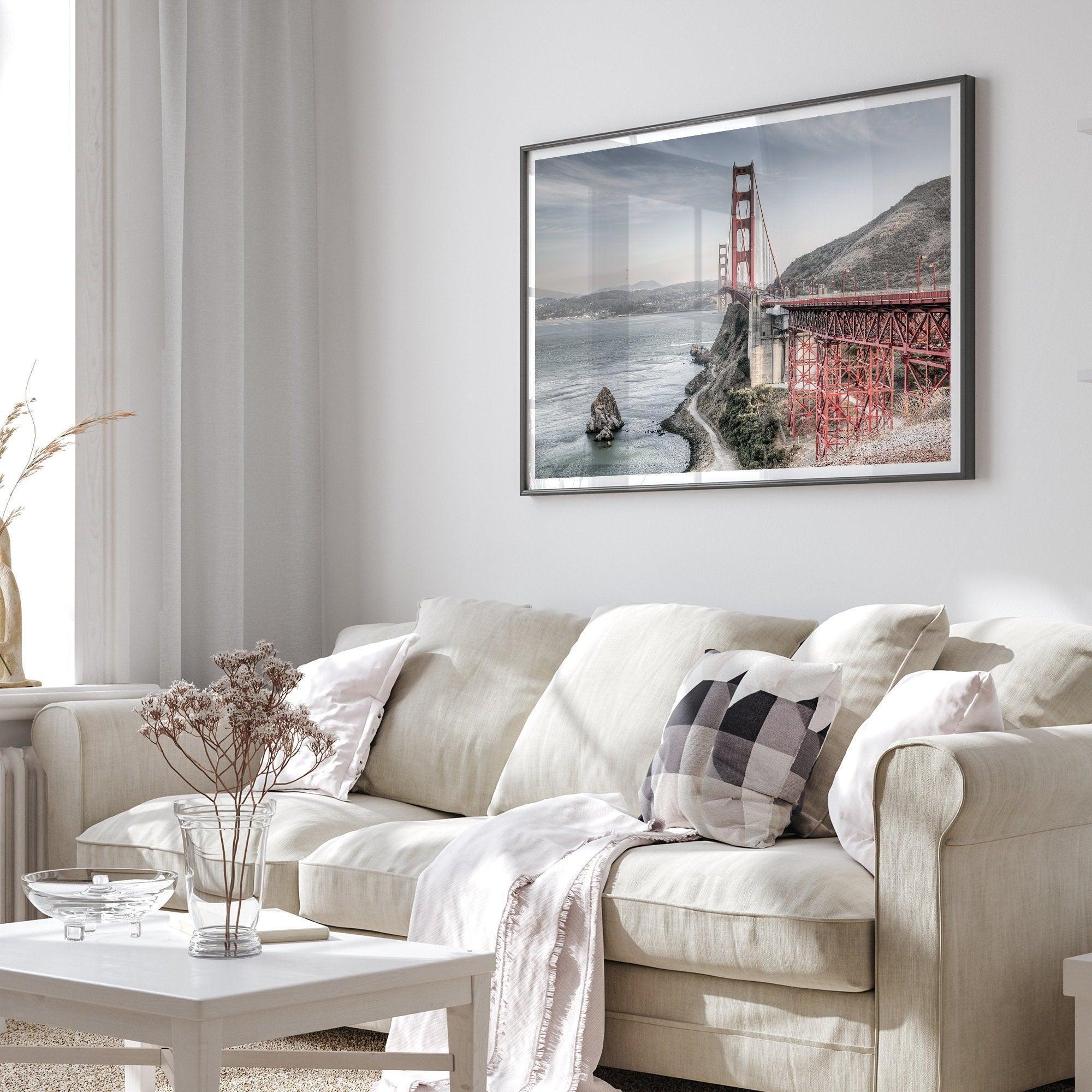 a fine art HDR Golden Gate Bridge. Bring this colorful unique San Francisco wall art into your home or office.