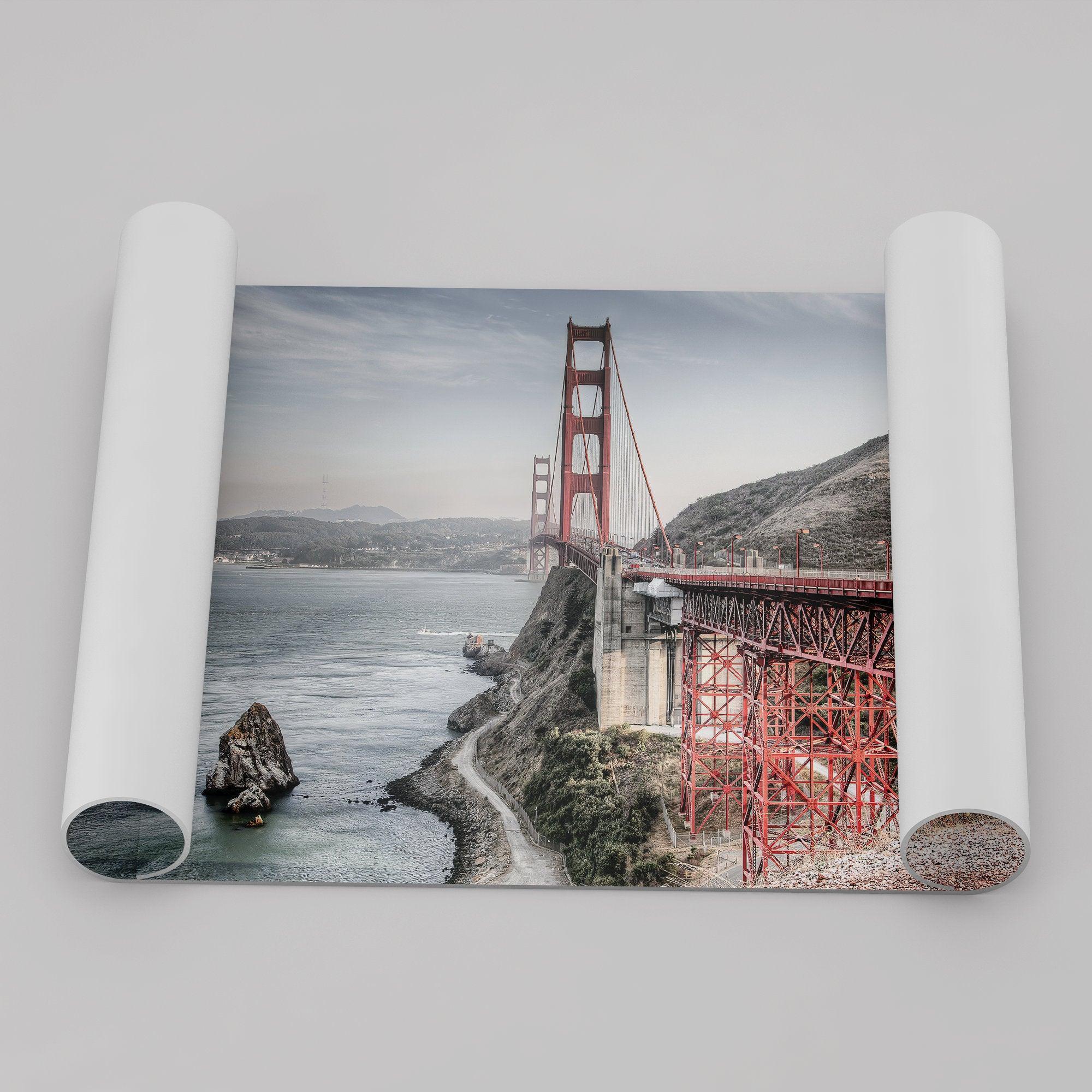 a fine art HDR Golden Gate Bridge. Bring this colorful unique San Francisco wall art into your home or office.