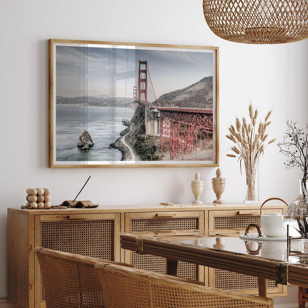 Fine Art Golden Gate Bridge Photography Print - Large Framed San Francisco Wall Art for Office or Home Decor