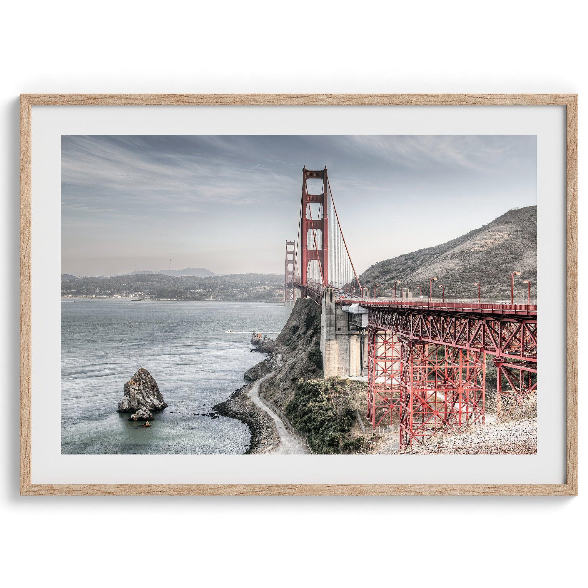 a fine art HDR Golden Gate Bridge. Bring this colorful unique San Francisco wall art into your home or office.