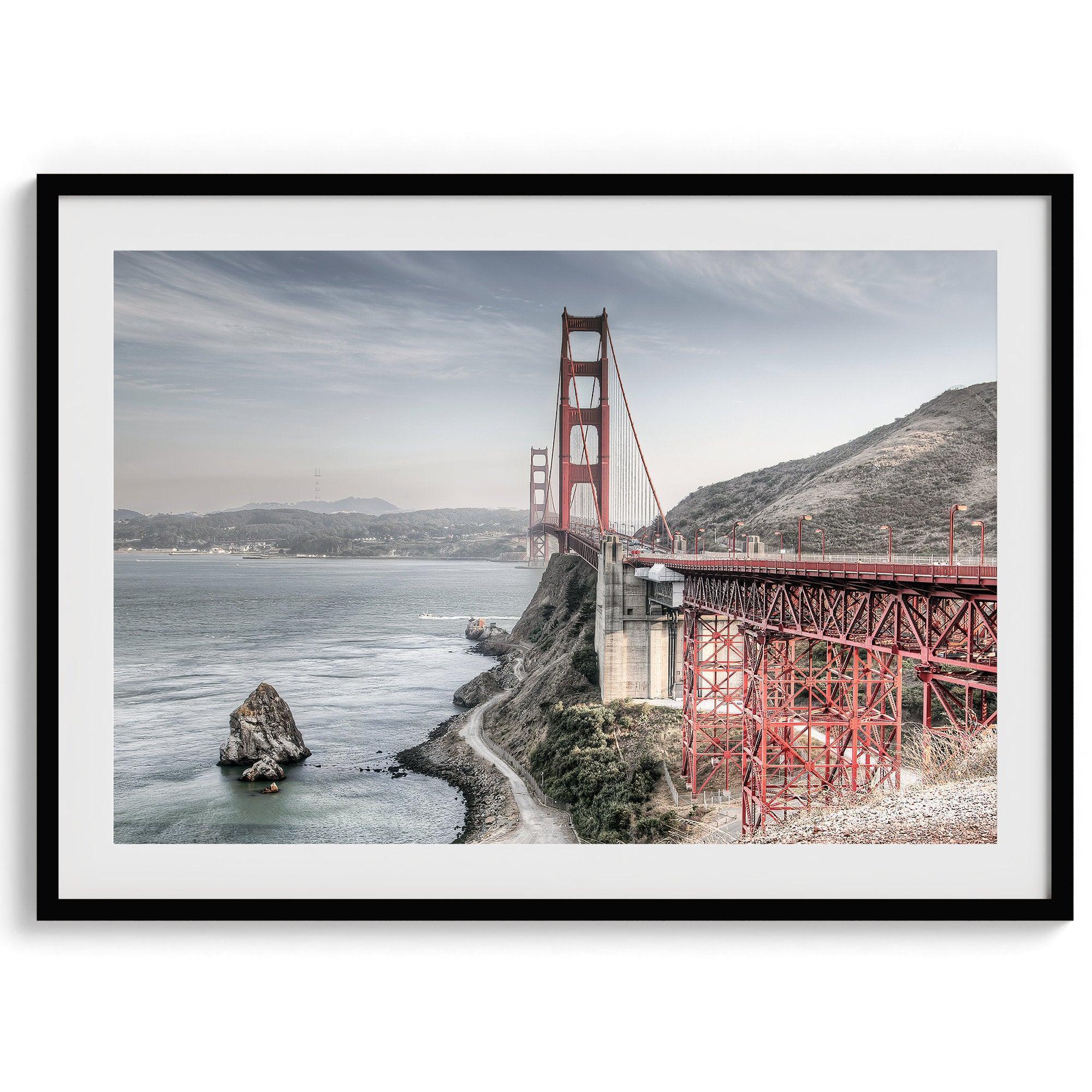 a fine art HDR Golden Gate Bridge. Bring this colorful unique San Francisco wall art into your home or office.