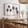 Black and White Palm Tree Fine Art Print - Minimalist Palm Trees Wall Art, Los Angeles Landscape Photography Art Print, Coastal Home Decor